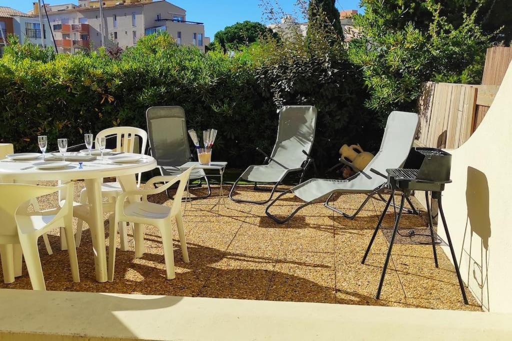 Confortable Appartement Grande Terrasse Piscine Parking Clim Agde Exterior foto